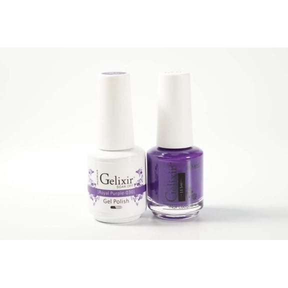 Gelixir Nail Polish Gel Matching Lacquer Royal Purple 1 PK #030
