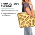 thumbnail image 3 of Wukai Hot Dogs Print Reusable Grocery Bag Shopping Bags Shopping Handle Bag Suitable for Outdoor Convenient Daily Bag, 3 of 7