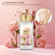 Bodybeau Bath and Body Set 4PCS Rose Scent,with Shower Gel, Body Mist,Body Scrub and Body Lotion