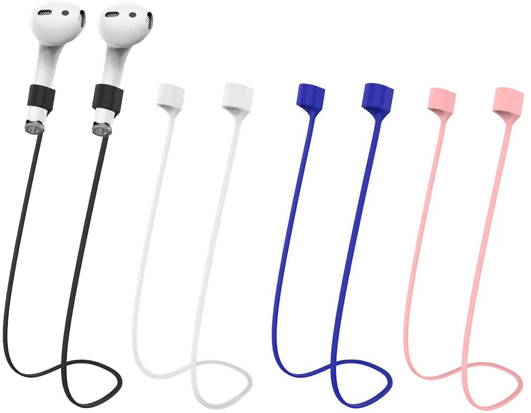 Neck Rope Cord Magnetic Anti-Lost Straps for AirPods,Colorful Soft Silicone Sports Lanyard