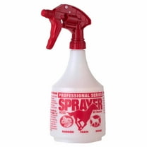 Little Giant 32 Ounce Plastic Spray Bottle With Red Adjustable Nozzle
