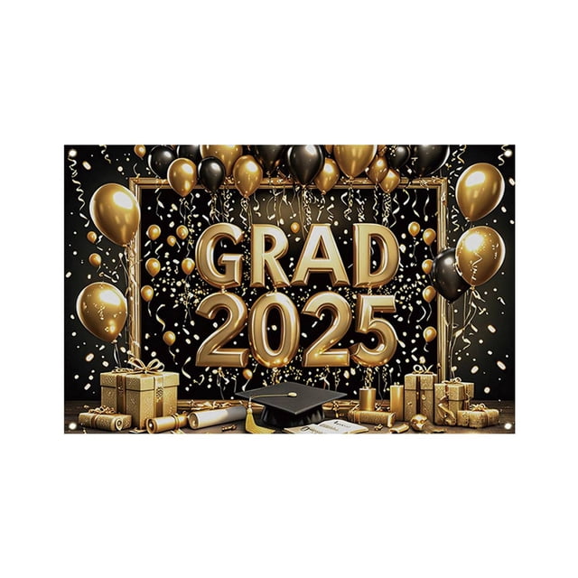 Decorative Flags, Congratulations Class of 2025 Sign Banner Door Cover Graduation Decorations Large Front Door Porch Sign Indoor Outdoor Photo Booth Props, Flags_ Banners & Accessories