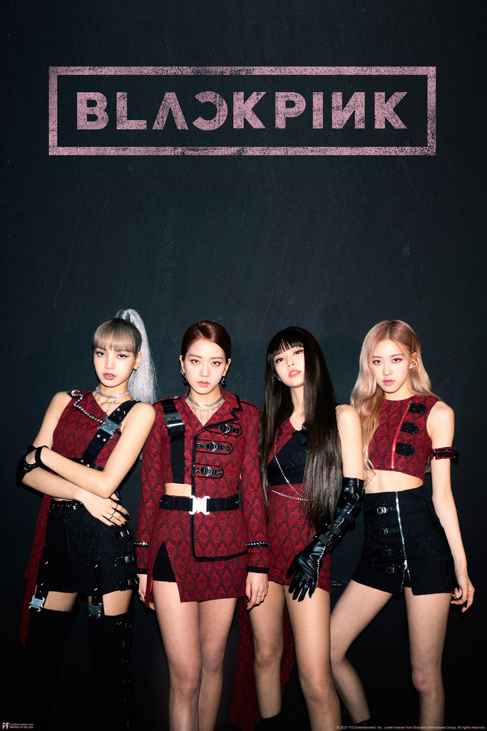 Poster Sur Toile Blackpink 30x45cm - Sans Cadre, Décoration Chambre, Groupe K-pop, Motif Chanteur