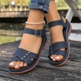 thumbnail image 4 of Willtoo Flat Sandals for Women Dressy: Comfortable Flats Sandals Women Open Toe Ankle Strap Walking Shoes Summer, 4 of 6