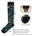 thumbnail image 3 of FORMRS Womens Knee High Socks Casual Long Thick Travel Daily Wear, 1 Pair, Green Dragon Flowers, 3 of 6