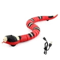 thumbnail image 1 of 1 juguete de serpiente para gatos, serpiente de detección inteligente recargable, detecta automáticamente obstáculos y escape, juguete realista para gatos con sonido eléctrico en forma de S, 1 of 5