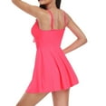 thumbnail image 5 of Sngxgn Women Bathing Suit Crisscross Back Swimsuit Tummy Control Summer Athletic Swimming Swimwear(Hot Pink,S), 5 of 5
