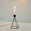 thumbnail image 4 of Elegante y moderno candelabro de metal geométrico, centro de mesa para sala de estar, comedor, dormitorio, decoración de boda, candelabro con marco de hierro resistente, 4 of 6
