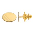 thumbnail image 2 of Primal Gold 14 Karat Yellow Gold Men's Oval with Line Design Tie Tac, 2 of 4