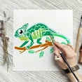 thumbnail image 2 of Chameleon Painting Stencil 8.3x11.7inch Reusable Chameleon Drawing Stencils DIY Art Chameleon Pattern Painting Template Animal Theme Stencil for Painting on Wall Wood Furniture, 2 of 9