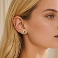 thumbnail image 4 of FindChic May Birthstone Earrings for Women 14K Gold Plated Heart Earrings with Sterling Silver Posts & Push Backs Cubic Zirconia Nickel Free Studs Birthday Mothers Day Jewelry Gifts for Mom/Her, 4 of 8