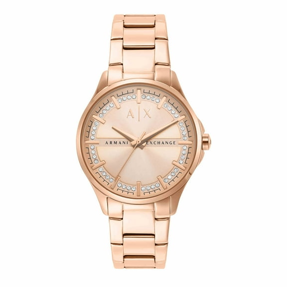 A｜X ARMANI EXCHANGE Women's Stainless Steel Watch, Color: Rose Gold (Model: AX5264)