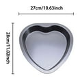 thumbnail image 3 of Pedty Tableware,Heart-Shaped Cake Mold*1,Heart Shaped Baking Pan Heart Shaped Cake Mold,Bobasndm Heart Shaped Non Stick Cake Pan 9 inch, 3 of 4
