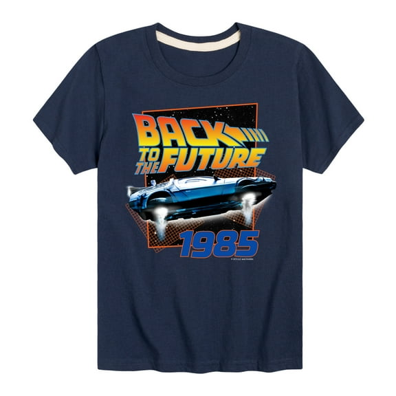 Back To The Future - 1985 Flying DeLorean - Toddler & Youth Short Sleeve Graphic T-Shirt