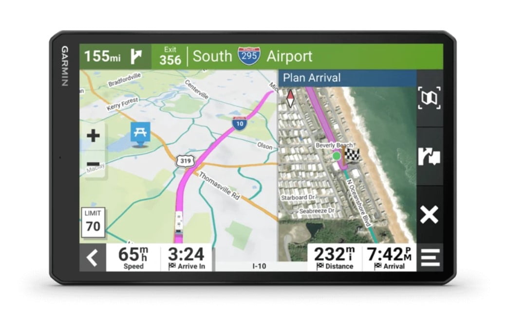 Garmin RV 1095 10-Inch GPS RV Navigator with Custom Routing Bundle