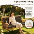thumbnail image 5 of HONEY HOME Outdoor Swing Cushion with Tie and Memory Foam, 2/3 Seater Replacement Glider Cushion for Porch Bench, 5 of 7