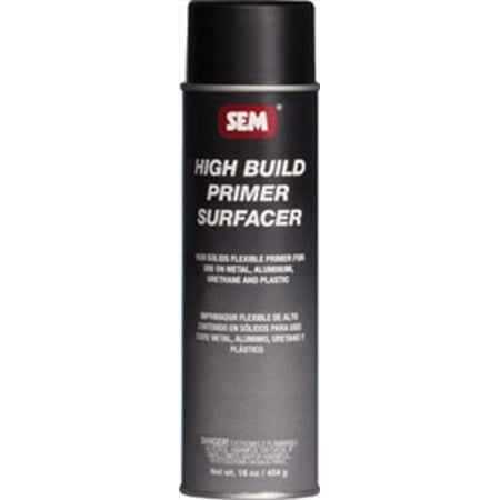 High Build Primer - High Build Primer Surfacer- Black, 20oz Aerosol Can SEM Products 42003 SEM LP
