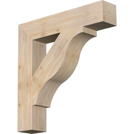 

Ekena Millwork 5 1/2 W x 30 D x 30 H Funston Block Smooth Bracket Douglas Fir