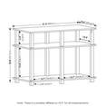 thumbnail image 4 of Furinno Romain Turn-N-Tube TV Stand for TV up to 40 inch, Espresso/Black, 4 of 7