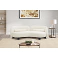 thumbnail image 2 of Meridian Furniture Daphne Cream Velvet Sofa, 2 of 13