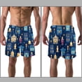 thumbnail image 3 of luoweisi Men's Beach Shorts Quick Dry Swim Trunks with Mesh Lining Candle L, 3 of 5