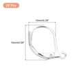 thumbnail image 2 of Uxcell 20Pack LeverBack Earring Hooks French Ear Wire Earring Hook, Silver, 2 of 4
