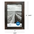 thumbnail image 3 of Mainstays – 4x6 Picture Frame – Brown Gallery Linear Program Tabletop & Wall Photo Frame, Set of 3, 3 of 8