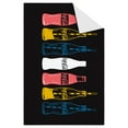 thumbnail image 7 of Ottomanson Coca-Cola Bottles Non-Slip Rubberback 3x5 Machine Washable Area Rug, 3'3" x 5', Multi/Black, 7 of 7