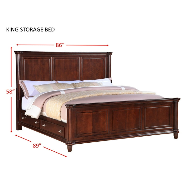 Picket House Furnishings Gavin Queen Storage 6PC Bedroom Set Number of Items 6 Piece Size King Walmart