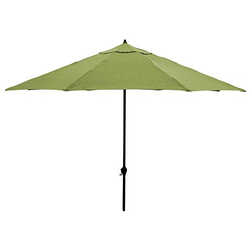 11 Ft Aluminum Patio Umbrella In Sunbrella Spectrum Cilantro Walmart Com Walmart Com