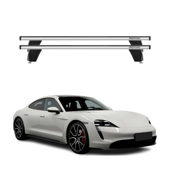 2020-2026 Porsche Taycan Roof Rack Cross Bars Silver