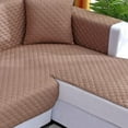 thumbnail image 2 of Housse de sofa en L Double Face Combinaison sofa Inclinable Housse de sofa (Brun), 2 of 6