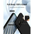 thumbnail image 2 of 3 in 1 for Google Pixel 7A Case, with 2 Pack Screen Protector, with Full Camera Cover Protection，Liquid Silicone Slim Shockproof Protective Phone Case [Microfiber Lining] (Black), 2 of 6