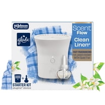 Glade® Scent Flow PlugIns® Air Freshener Starter Kit,  Clean Linen, 1 Device   1 Refill, 0.67 fl oz