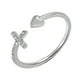 thumbnail image 1 of Guardurnaity Anillo de corazón elegante y delicado, anillos ajustables para mujer en plata de ley S925, anillo inspirador Ropa, zapatos y accesorios Miscelánea, 1 of 6