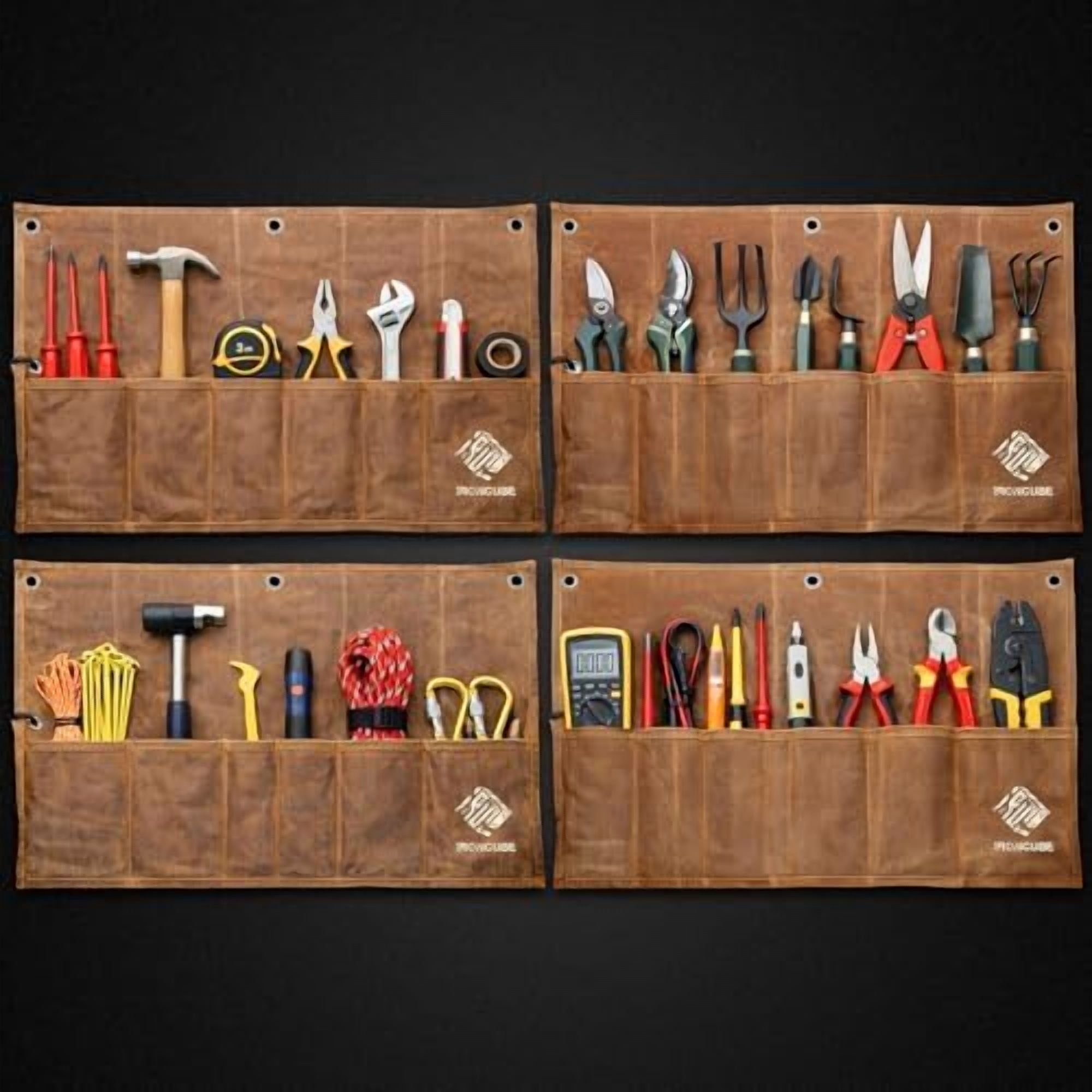 Jointown Tool Pouch, Roll-Up Storage Bag for Hand Tools & Wrenches