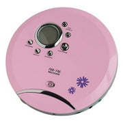 Durabrand CD Player And Radio w/ 60 Second Anti-Skip, Pink, CD-916