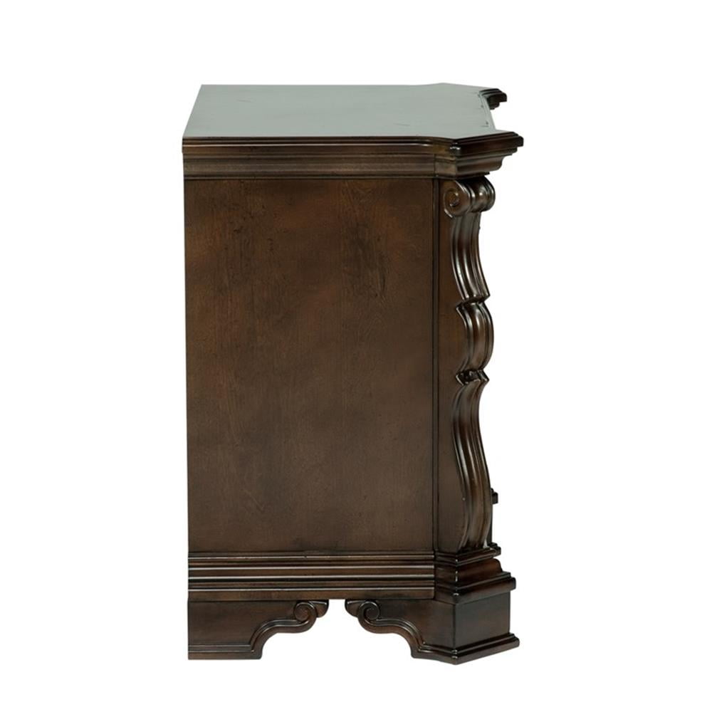 Arbor Place Dark Brown Wood Night Stand