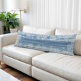 thumbnail image 2 of Blue Coastal Nautical Body Pillow Cover 20 x 54 Inch Decorative Pillow Cover Summer Ocean Sea Waves Starfish Coral Lumbar Pillowcase Seasonal Rectangle Cushion Case for Couch Sofa Bed Living Room, 2 of 9