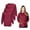 Burgundy, variant on Women's Scrub Jacket Warm Up Lightweight Medical Scrub Jacket - Pack of 6 Set (Red, Medium)