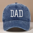 thumbnail image 2 of Aocisk Fathers Day DAD Embroidered Baseball Cap Custom Printed Design For Dad Navy One Size, 2 of 3