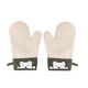 thumbnail image 2 of Pack de 2 guantes de horno de silicona | Guantes resistentes al calor para hornear, microondas y freidora de aire | Agarre antideslizante, flexible, resistente a manchas | Verde, beige, gris |, 2 of 6