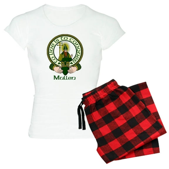 CafePress - Mullen Clan Motto Women's Light Pajamas - Women's Short Sleeve Print T-Shirt and Pants Light Cotton Pajama Set