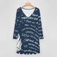 thumbnail image 4 of Bereavement Gifts Memorial Gifts for Loss of Loved One Sympathy Long Sleeve Dresses For Women Vintage Elegant Party Dress Oversized V-neck Dress S-8XL, 4 of 7