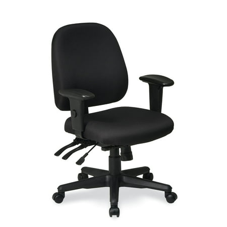 75 Office Star - Office Star Work Smart Ergonomics Chair with Ratchet Back and Multi Function Control