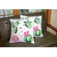 thumbnail image 3 of Set of 2 Watercolor Succulents Plantspebble Stonescactushandpainted Iclipart Isolated Throw Pillow Covers 18X18 Inch Decorative Pillow Cases for Couch Bedroom Living Room, 3 of 6