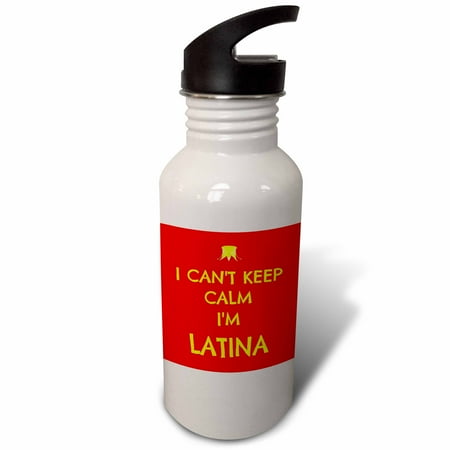 

I cant keep calm Im Latina red yellow 21 oz Sports Water Bottle wb-172346-1