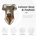 thumbnail image 4 of Balery Daisy Meadow Cow Body de cuello redondo de manga corta para mujer Tops de manga corta Tops básicos-XX-Large, 4 of 7
