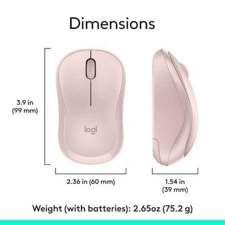 Logitech MK270 Wireless Keyboard and Mouse Combo, Rose