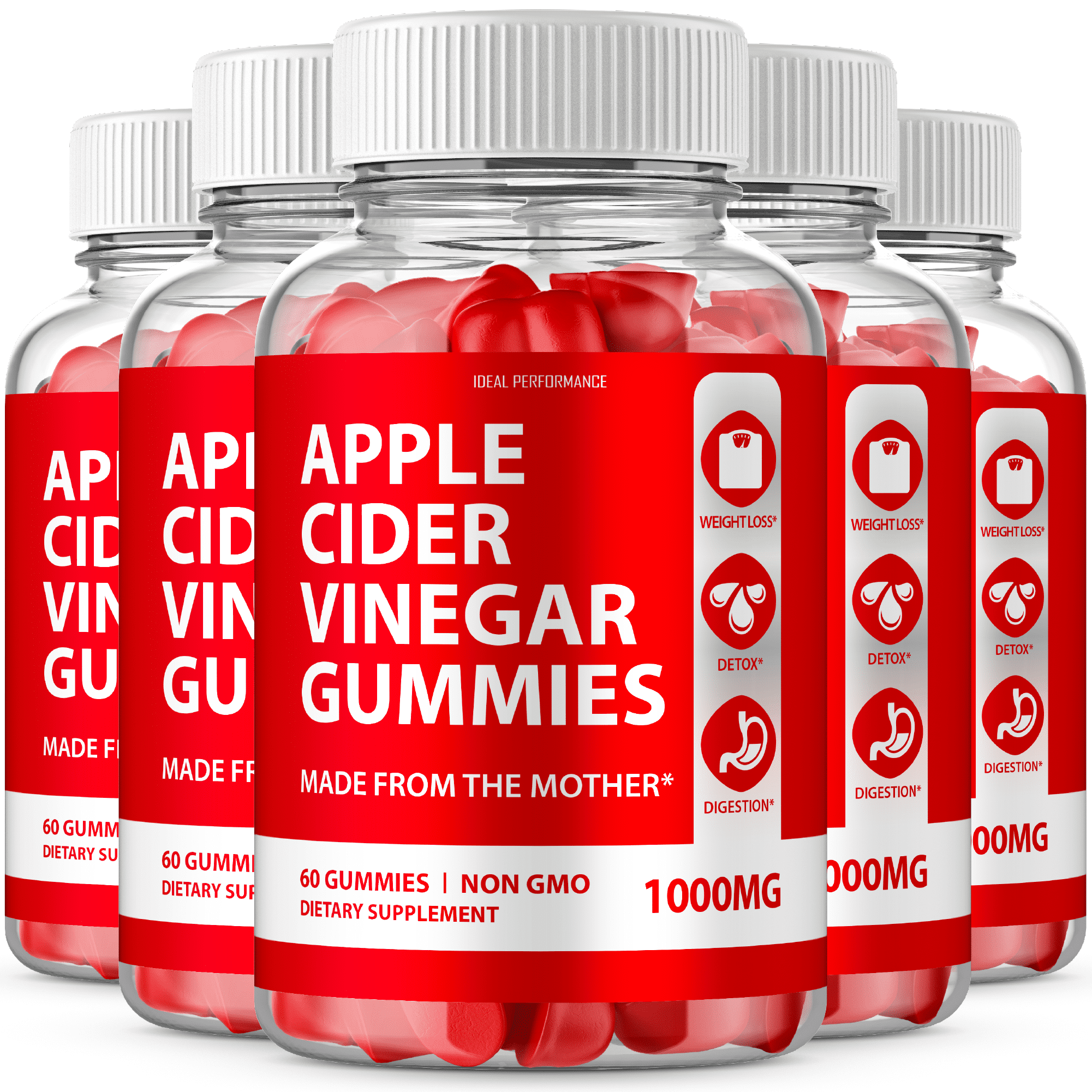 Apple Cider Vinegar Gummies helps with Weight Loss, Digestion (300 Gummies)